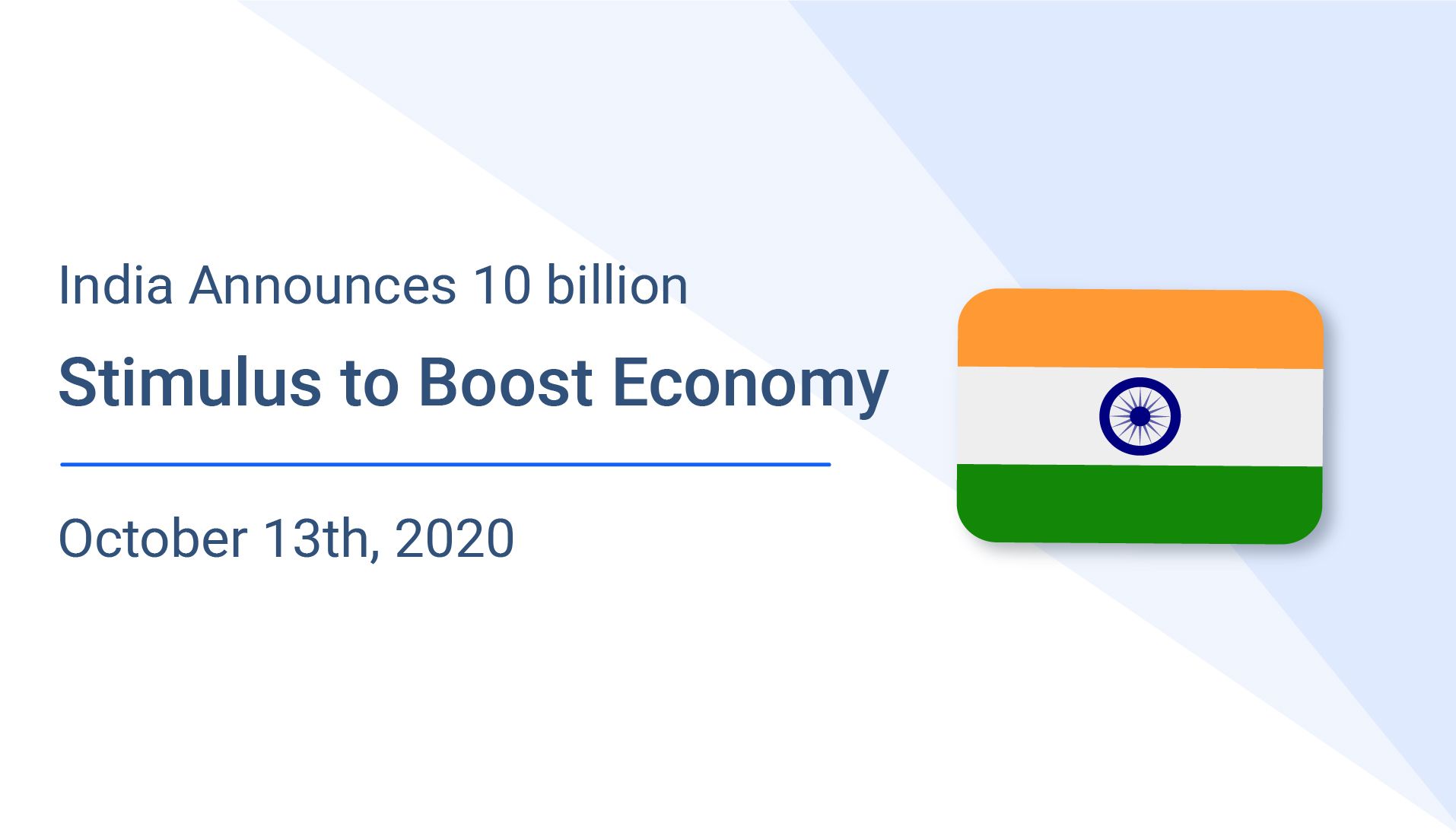 India Announces $10 Billion Stimulus to Boost Economy